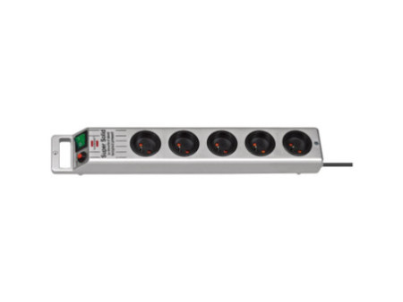 brennenstuhl Multiprise 'Super-Solid' 5 prises, argent