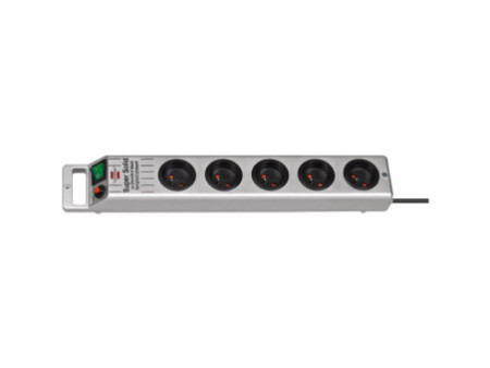 brennenstuhl Multiprise 'Super-Solid' 5 prises, argent