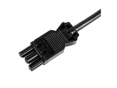 BACHMANN Câble d'alimentation, confectionné, 3 m, noir