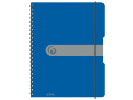 herlitz Cahier à spirales easy orga to go, A4, bleu