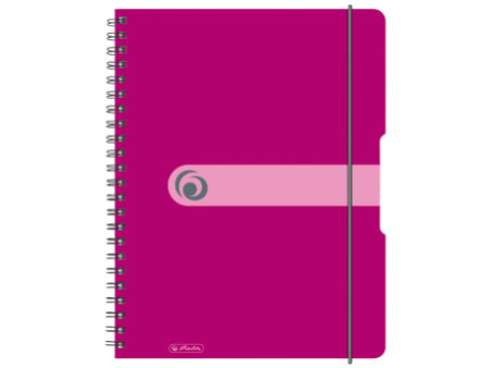 herlitz Cahier à spirales easy orga to go, A4, framboise
