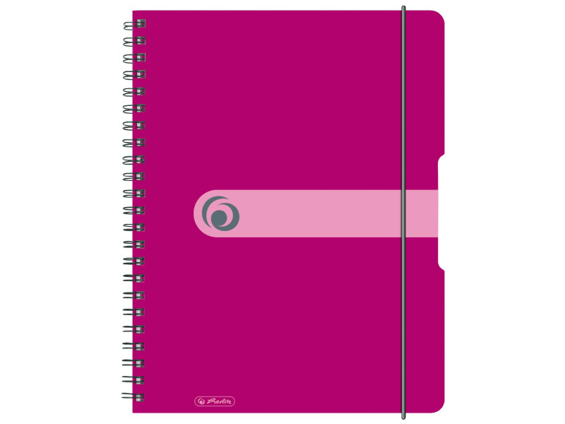 herlitz Cahier à spirales easy orga to go, A4, framboise