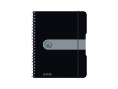 herlitz Cahier à spirales easy orga to go, A5, noir