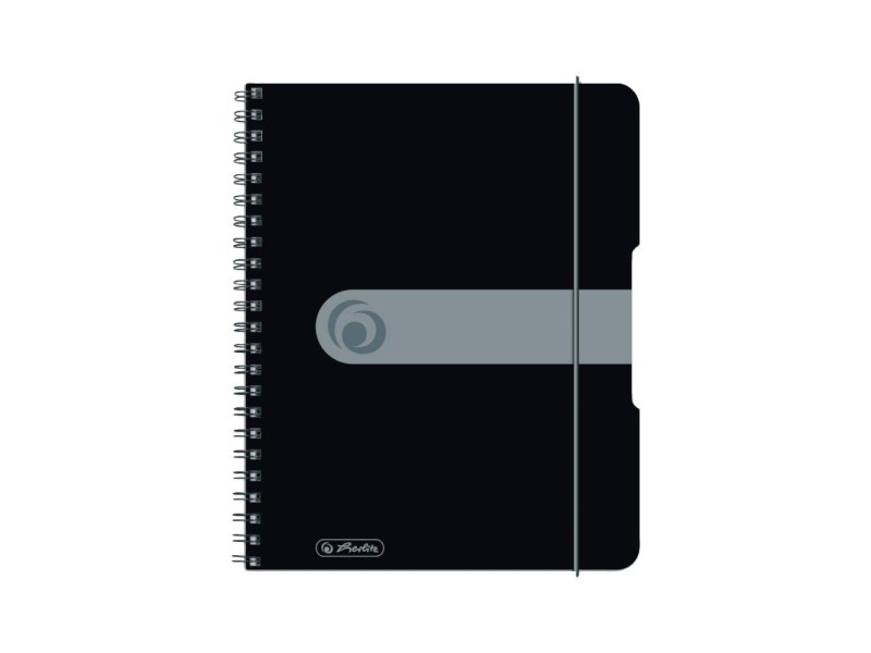 herlitz Cahier à spirales easy orga to go, A5, noir