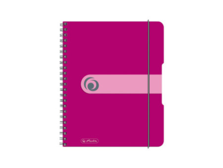 herlitz Cahier à spirales easy orga to go, A5, framboise