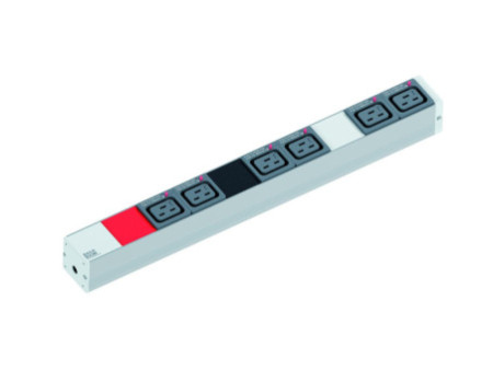 BACHMANN Bloc multiprises informatique Basic, 1 U, 18 prises