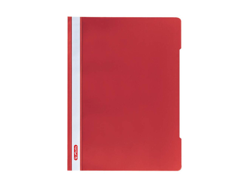 herlitz Chemise à lamelle 'Quality', A4, film PP, rouge