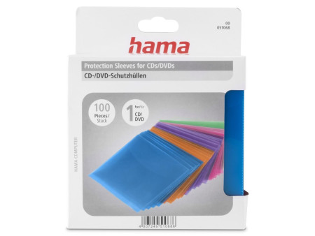 hama Pochette pour CD/DVD, PP, assorti