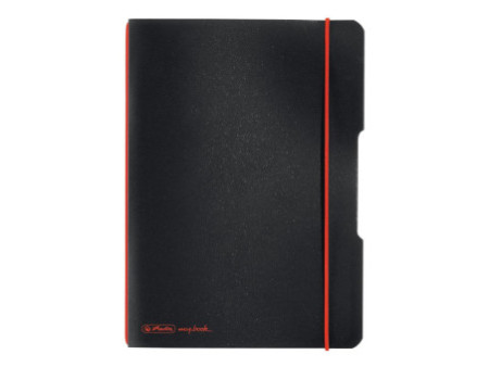 herlitz Carnet de notes my.book flex, A5, PP, noir