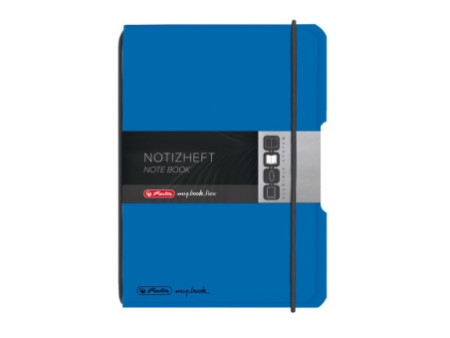 herlitz Carnet de notes my.book flex, A6, PP, bleu