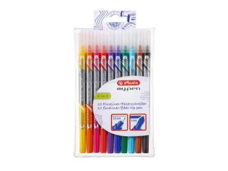 herlitz Feutre / fineliner my.pen, étui de 10
