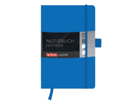 herlitz Carnet my.book classic A5, quadrillé,192 pages, bleu