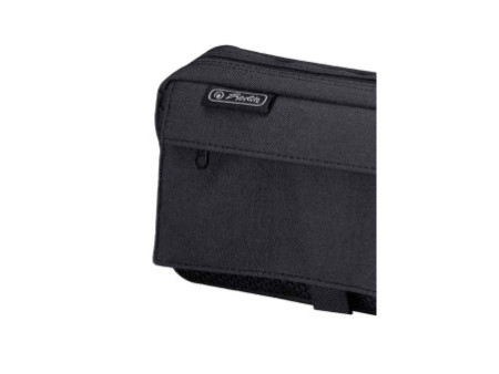 herlitz Trousse à stylos avec poche en filet, noir