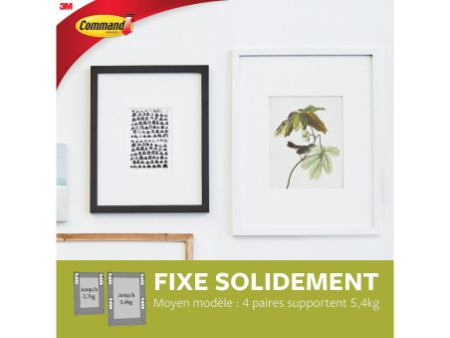 3M Command Languettes de fixation, taille: M, blanc
