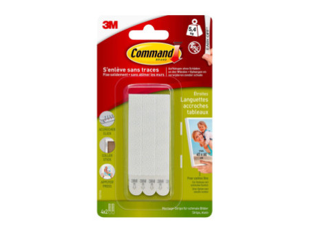 3M Command Languettes de fixation pour cadres, taille M,