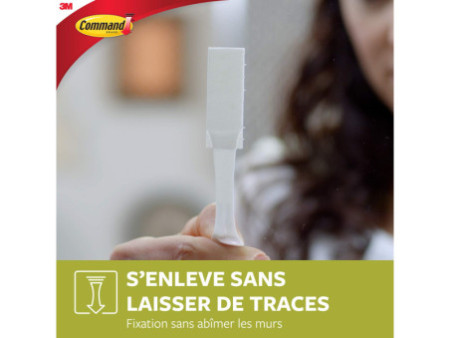 3M Command Languettes accroches tableaux, taille: S, blanc