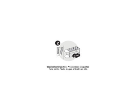 3M Command Languette de fixation pour cadre, taille: M, noir