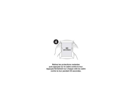 3M Command Languette de fixation pour cadre, taille: M, noir