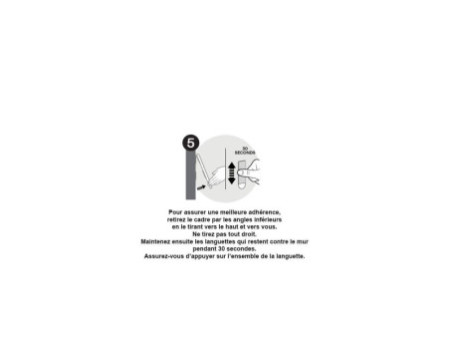 3M Command Languette de fixation pour cadre, taille: M, noir