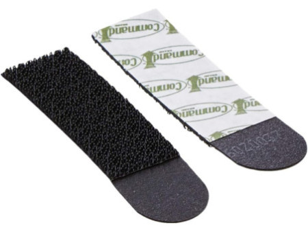 3M Command Languettes accroches tableaux, taille: S, noir