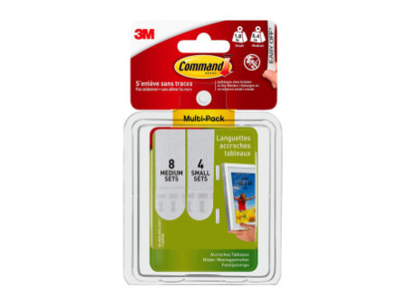 3M Command Languettes de fixation pour cadres, multipack