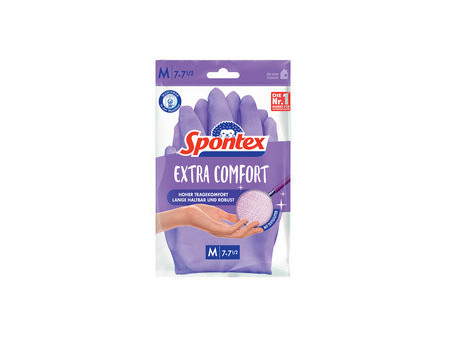 Spontex Gant en latex Extra Comfort, taille: L, lilas