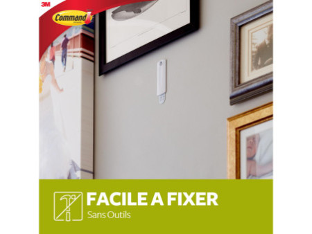 3M Command Crochet en dents de scie pour tableaux, blanc