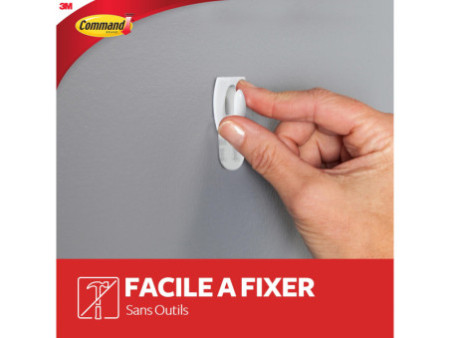 3M Command Mini-crochet, plastique, taille: S, blanc