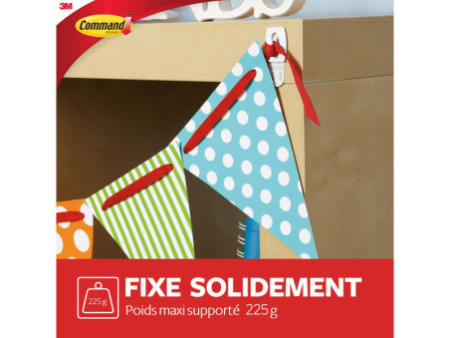 3M Command Mini-crochet, plastique, taille: S, blanc
