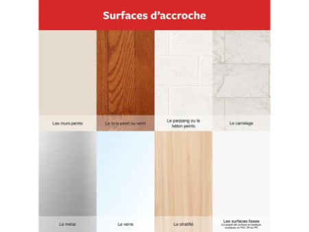 3M Command Mini-crochet, plastique, taille: S, blanc