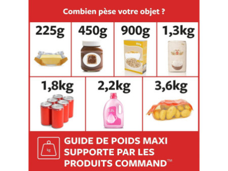 3M Command Mini-crochet, plastique, taille: S, blanc
