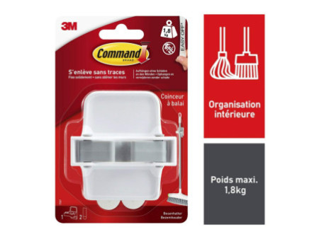 3M Command Porte-balais pour manche de diamètre: 25 mm