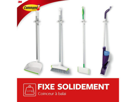 3M Command Porte-balais pour manche de diamètre: 25 mm