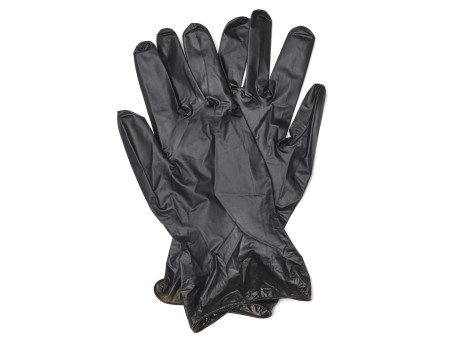 Spontex Gants en vinyle Extra Black, taille: M, noir