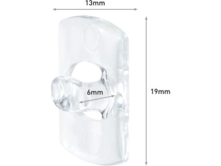 3M Command Clip décoratif, plastique taille: XS, transparent