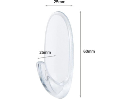 3M Command Crochet pour l'extérieur, transparent, taille: M
