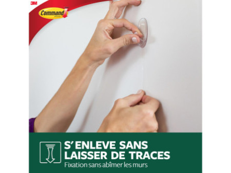 3M Command Crochet pour l'extérieur, transparent, taille: M