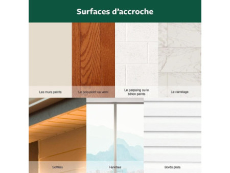 3M Command Crochet pour l'extérieur, transparent, taille: M