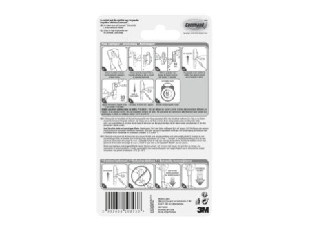 3M Command Crochet en métal 'Modern', taille: L, argent