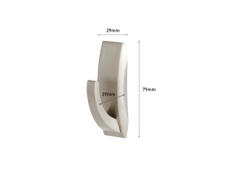 3M Command Crochet pour salle de bain métal 'Modern', argent