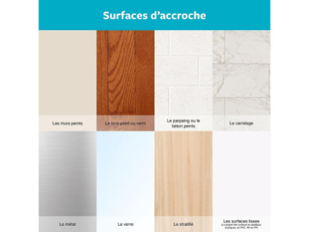 3M Command Crochet pour salle de bain métal 'Modern', argent
