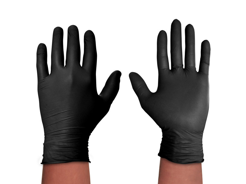 Spontex Gant en nitrile Black Protect, taille: M, noir