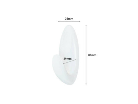 3M Command Crochet pour salle de bain, plastique, blanc