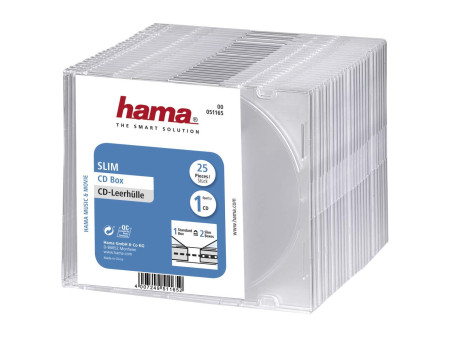 hama Boîtier vide CD 'Slim', Slim case, boîte en plastique