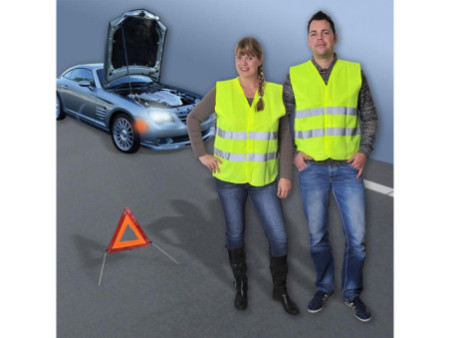 IHW Gilet de sécurité, norme EN 471, jaune