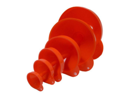 IWH Set d'entonnoir, 6 pièces, orange