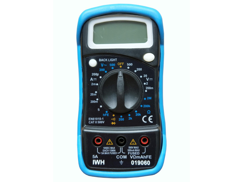 IWH Multimètre numérique, à écran LCD