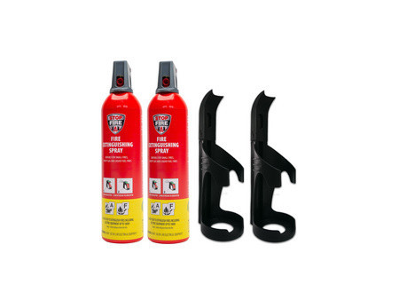 REINOLD MAX Spray extincteur 'STOP FIRE' + 3 supports