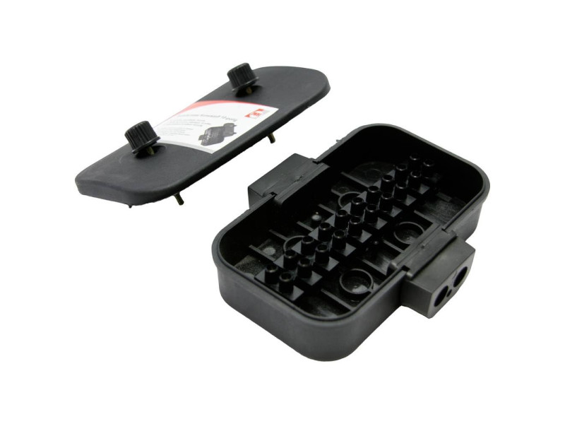 IWH Boîte de raccordement, plastique, 10 pôles, noir