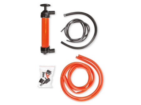 IWH Pompe à air et à siphon, noir/rouge
